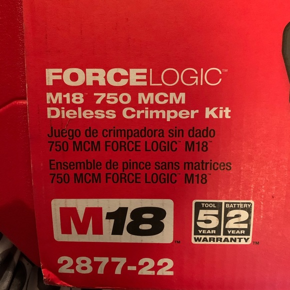 Milwaukee fuel crimper model number 2877-22 - Picture 3 of 5